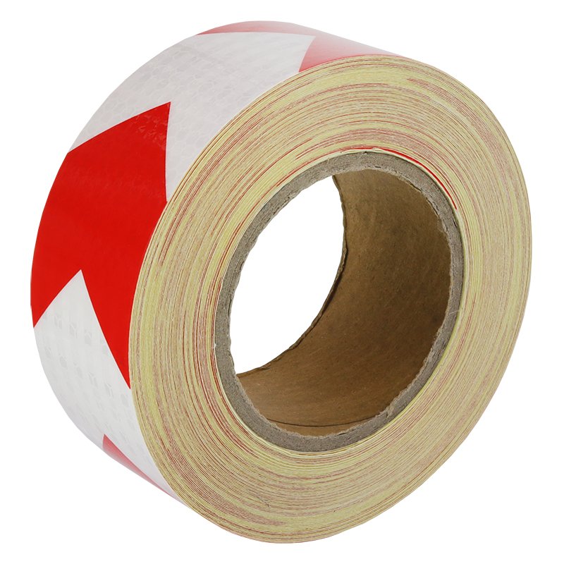 REFLECTIVE ARROW TAPE 25M valge-punane