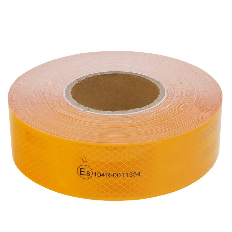 REFLECTIVE TAPE IN rull 50M kollane, 3RD GENERATION, CONTINUOUS, CONTOURED