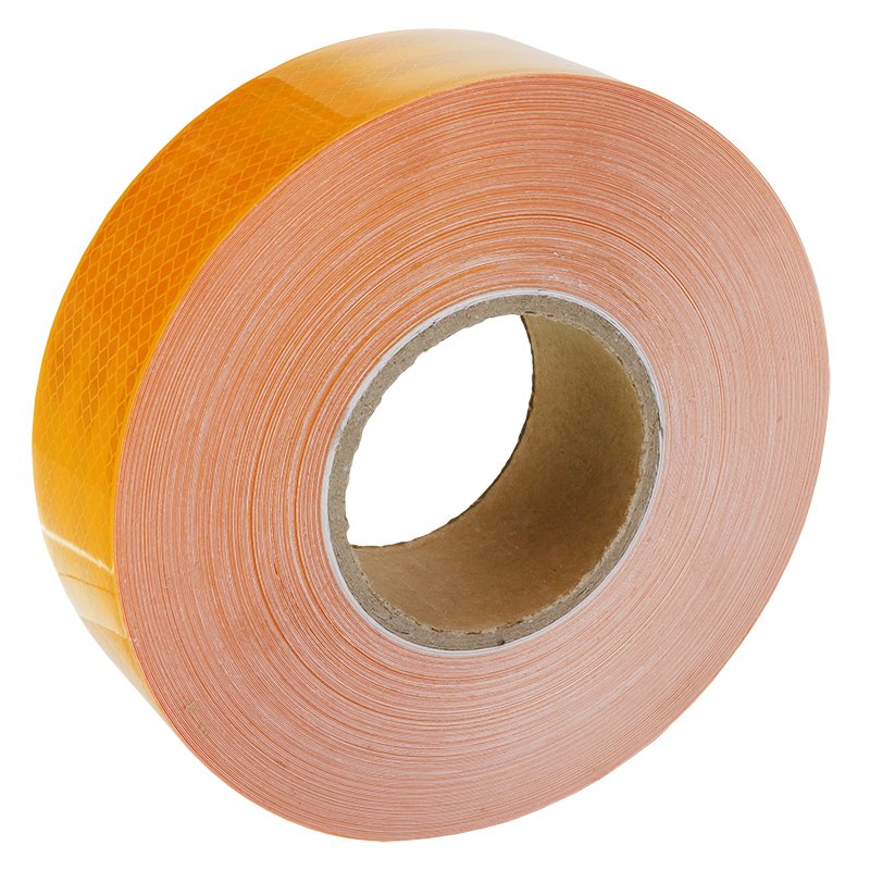 REFLECTIVE TAPE IN rull 50M kollane, 3RD GENERATION, CONTINUOUS, CONTOURED