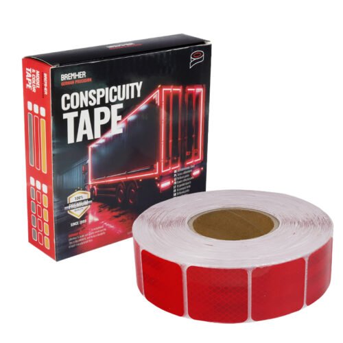 REFLECTIVE TAPE IN ROLL 50M punane