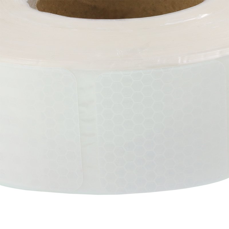 REFLECTIVE TAPE ROLL 50M valge, 1ST GENERATION, BROKEN OUTLINE