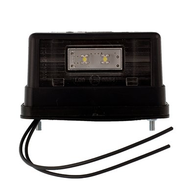 REGISTREERIMISE LAMP AUTO NUMBRITABEL DIOOD, LAMBIVARI VALGE, MUST, 12/24V