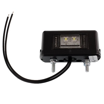 REGISTREERIMISE LAMP AUTO NUMBRITABEL DIOOD, LAMBIVARI VALGE, MUST, 12/24V