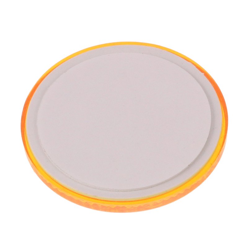 ROUND REFLECTOR STICK-ON kollane FI 60MM