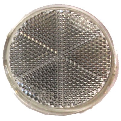 ROUND REFLECTOR STICK-ON valge FI 60MM