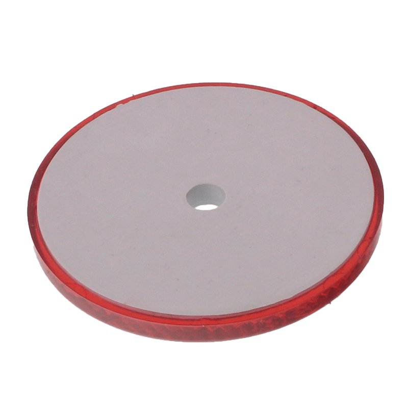 ROUND REFLECTOR koos ava punane FI 60MM