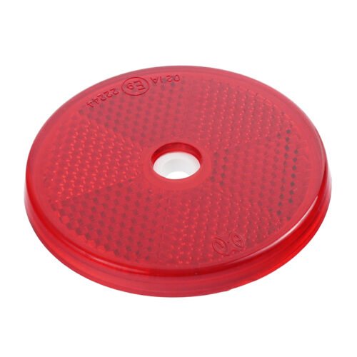 ROUND REFLECTOR koos ava punane FI 60MM