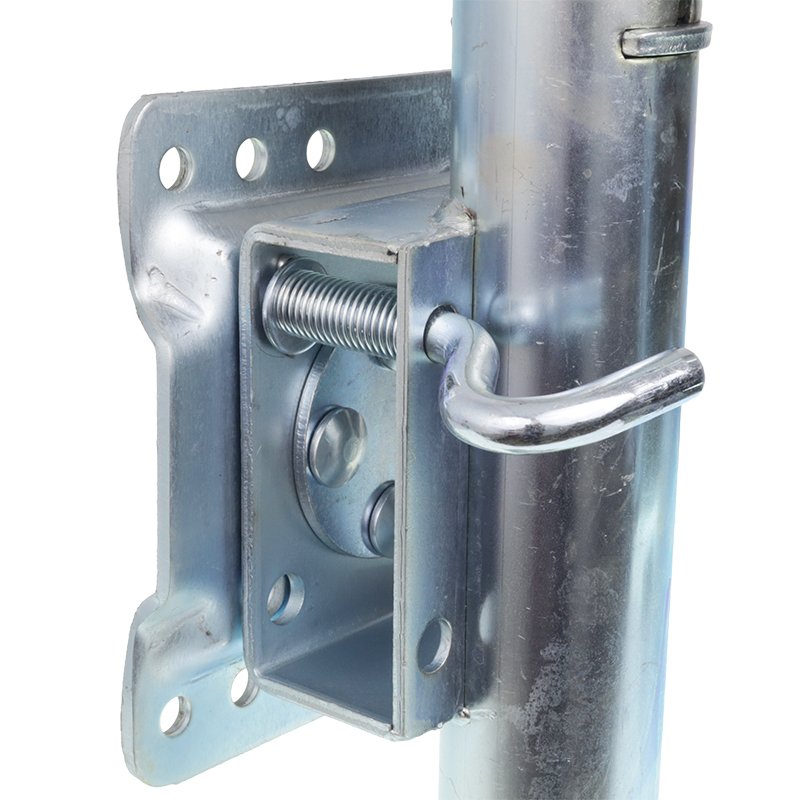 Reguleeritav haagis kronstein LEG koos MOUNTING plaat 900KG L=410-660 SIDE CRANK