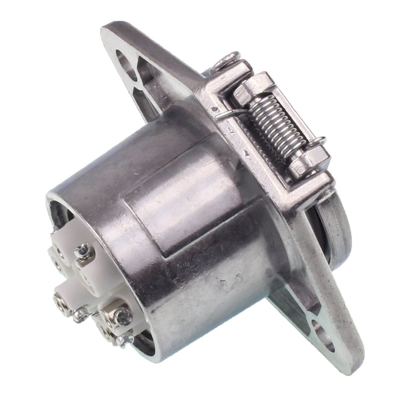 SOCKET 7/24V S ALUMIINIUM, KONTAKT KEERATUD