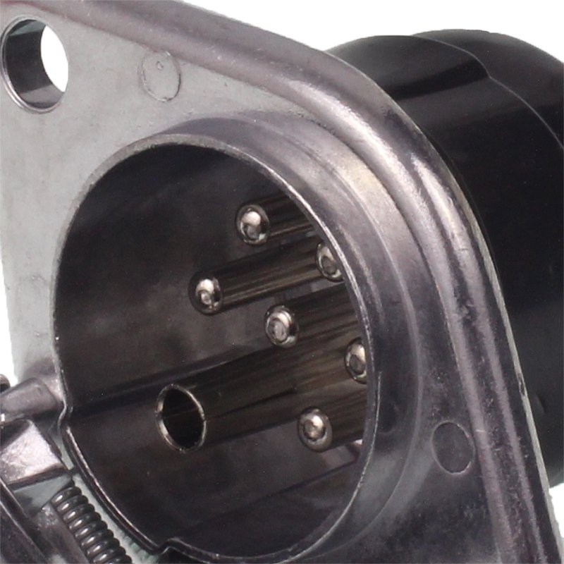 SOCKET 7/24V S ALUMIINIUM, KONTAKT KEERATUD