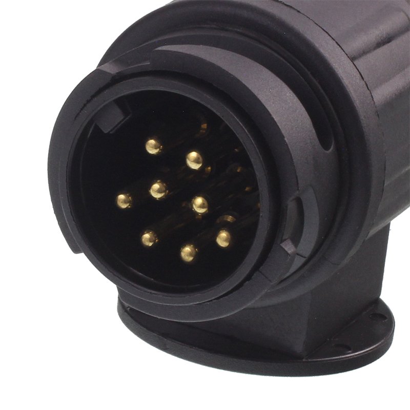 SPIRAL kaabel 13/12V plastik PLUGS, 8 WIRES, WORKING pikkus MAX 1.5M