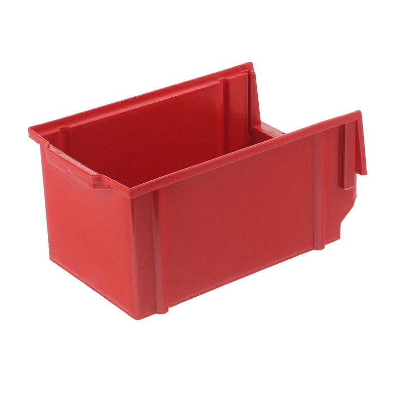 STORAGE BOX TYP2 - 298x179X149MM punane - LOAD LIMIT 4KG - PP