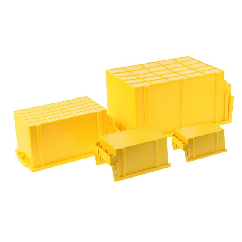 STORAGE BOX TYP3 - 400x269X199MM kollane - LOAD LIMIT 8KG - PP