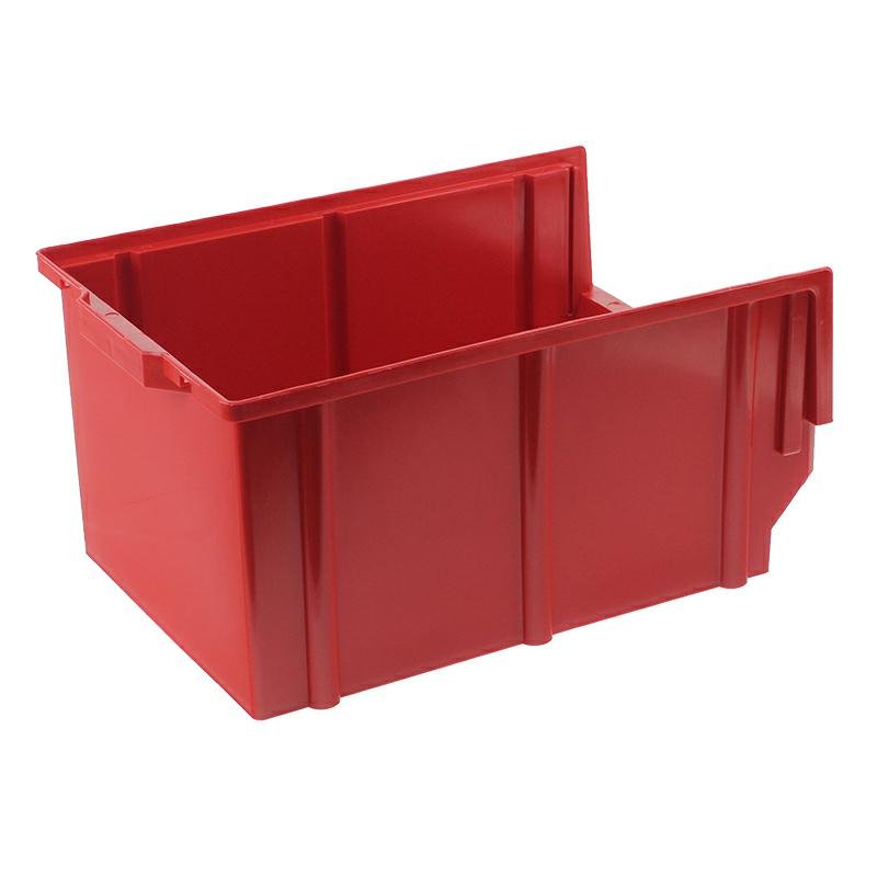 STORAGE BOX TYP3 - 400x269X199MM punane - LOAD 8KG - PP