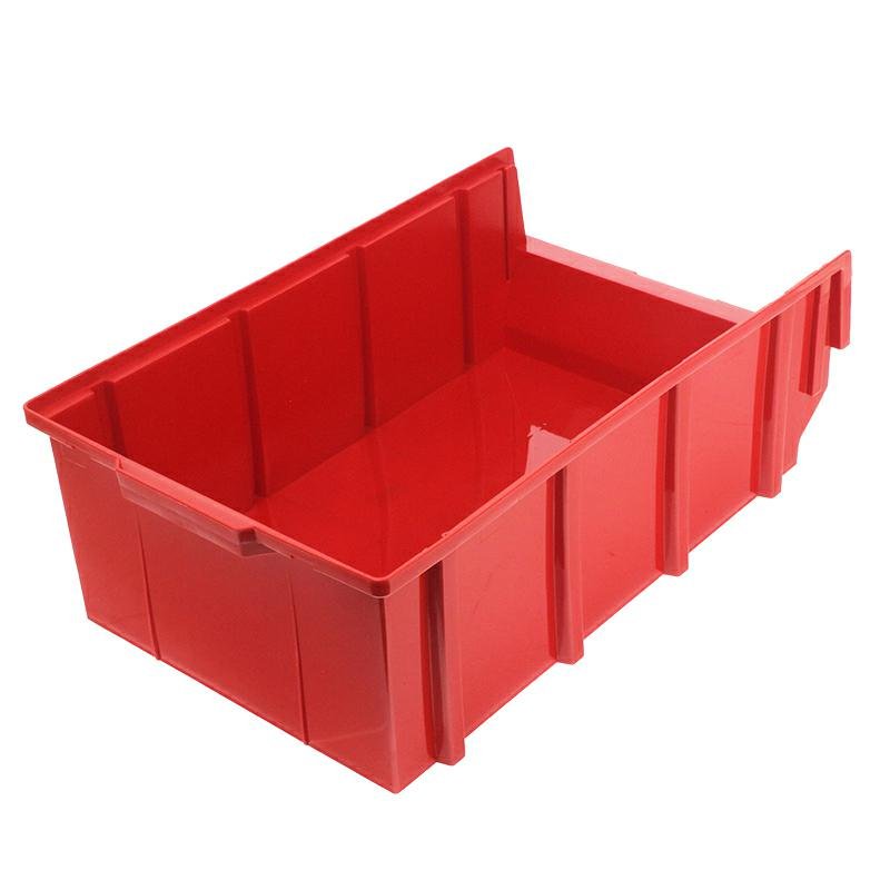 STORAGE BOX tüüp 4 - 600x360X200MM punane - LOAD võime 15KG - PP