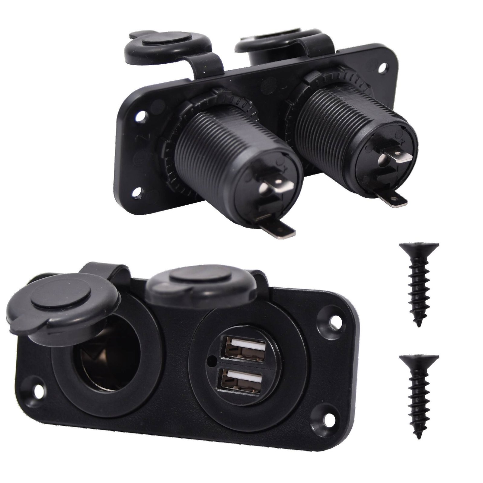 Sigaretisüütaja pesa + 2x USB süvistatav