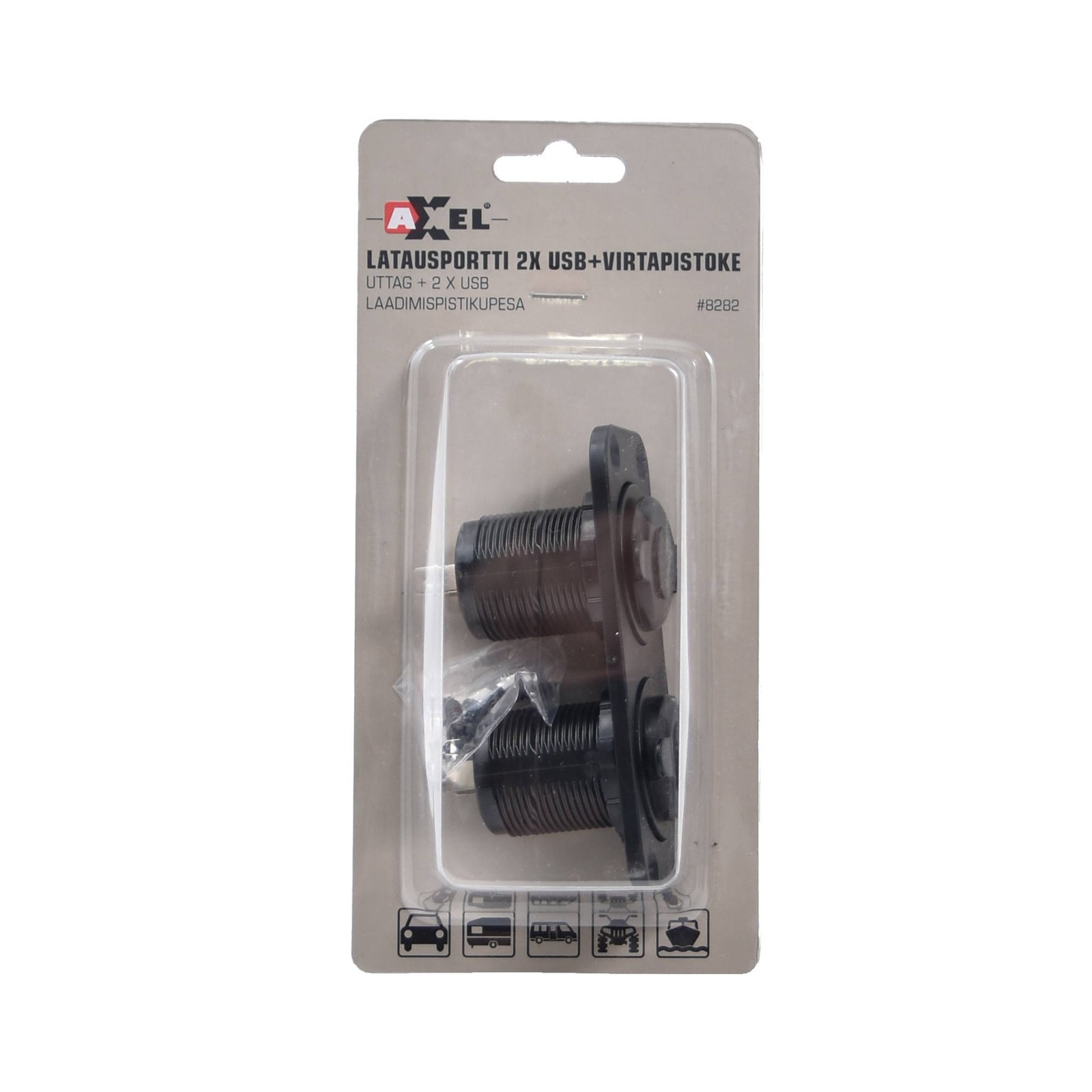 Sigaretisüütaja pesa + 2x USB süvistatav