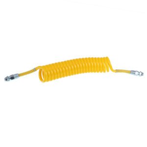 Spiraalne pneumaatikavoolik M16 kollane SILICONE (polüuretaan)