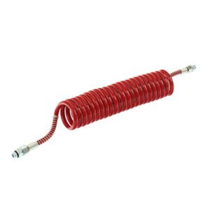 Spiraalne pneumaatikavoolik M16 punane SILICONE (polüuretaan)