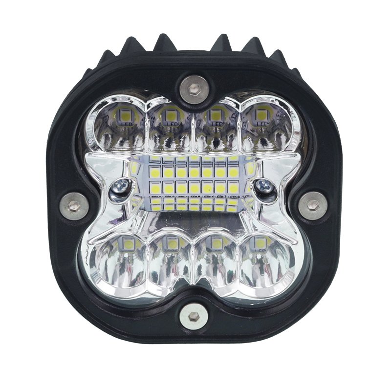 TÖÖLAMP, 20 LED-I, ÜMARDATUD KORPUS, 12-80V, 80X80X65MM