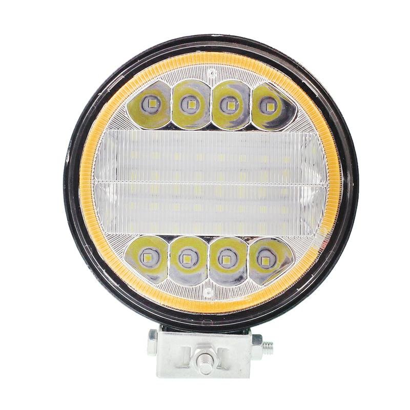 TÖÖLAMP, 24 LED + MARKER LED, ÜMMARGUNE ESIPIND, 12-24V, FI 110MM, PAKSUS: 28 MM
