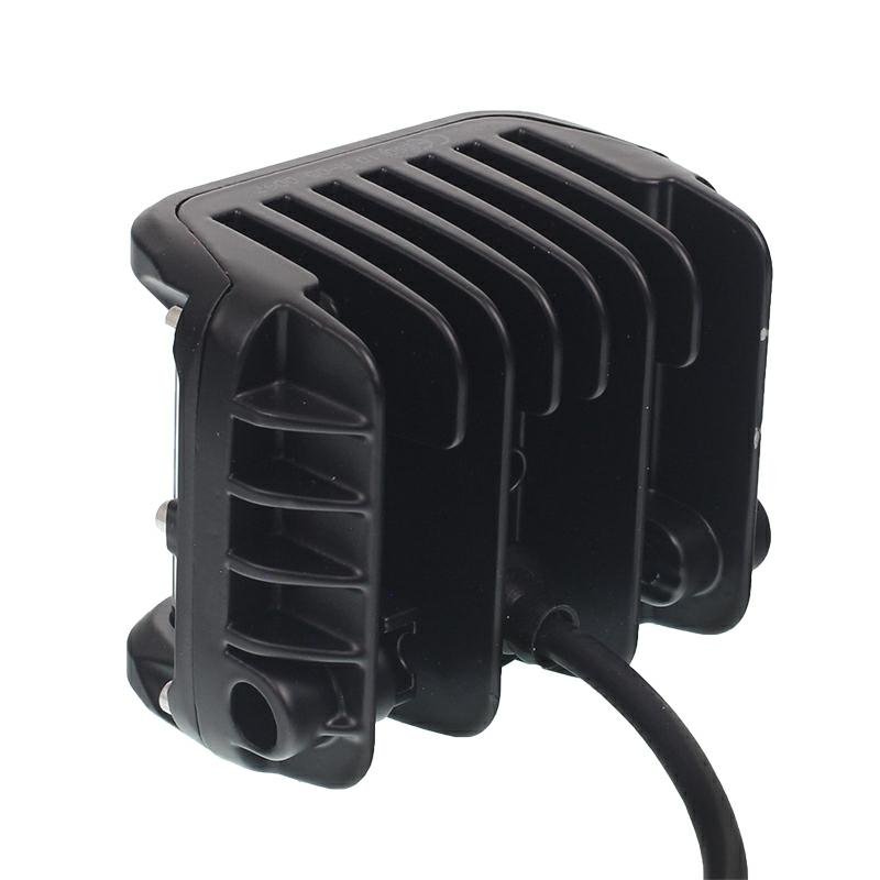 TÖÖLAMP, LED-PANEEL, VALGE VALGUS, KUUBIKU STROBO, 10-30V, 12LED, 97X75X60 MM, ALUMIINIUM-KORPUS