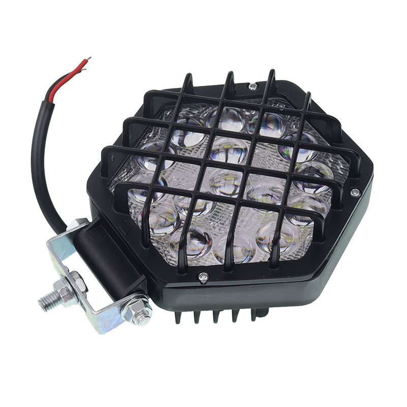 TÖÖVALGUS, KUUSNURKNÄGU, 16 LED-I VÕRGUGA, 12-36V, 137X124X65M