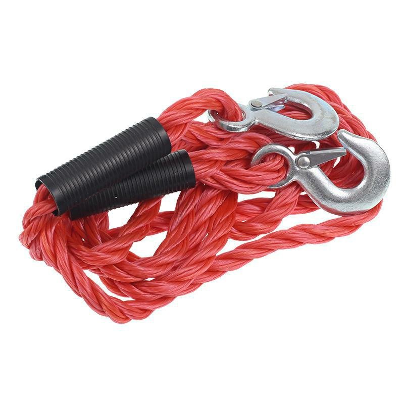 TOW ROPE, 4.0T, 4.2M, BRAIDED, RED, CE/TUV-SERTIFITSEERITUD