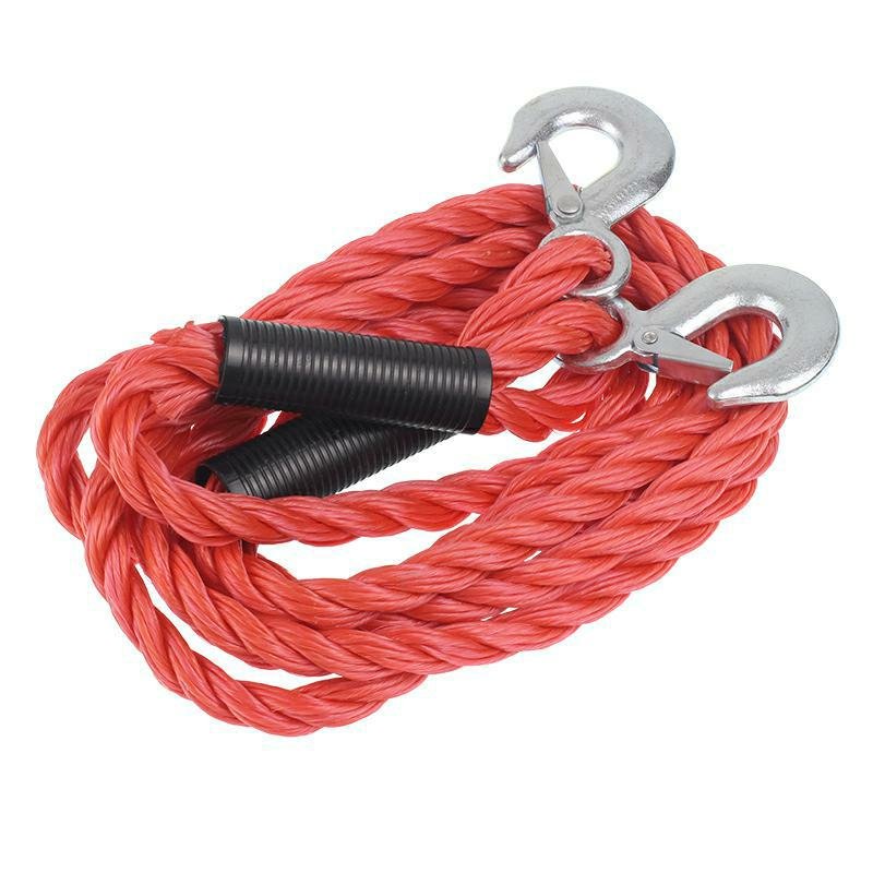 TOW ROPE, 5.0T, 4.2M, BRAIDED, punane, CE/TUV-CERTIFIED