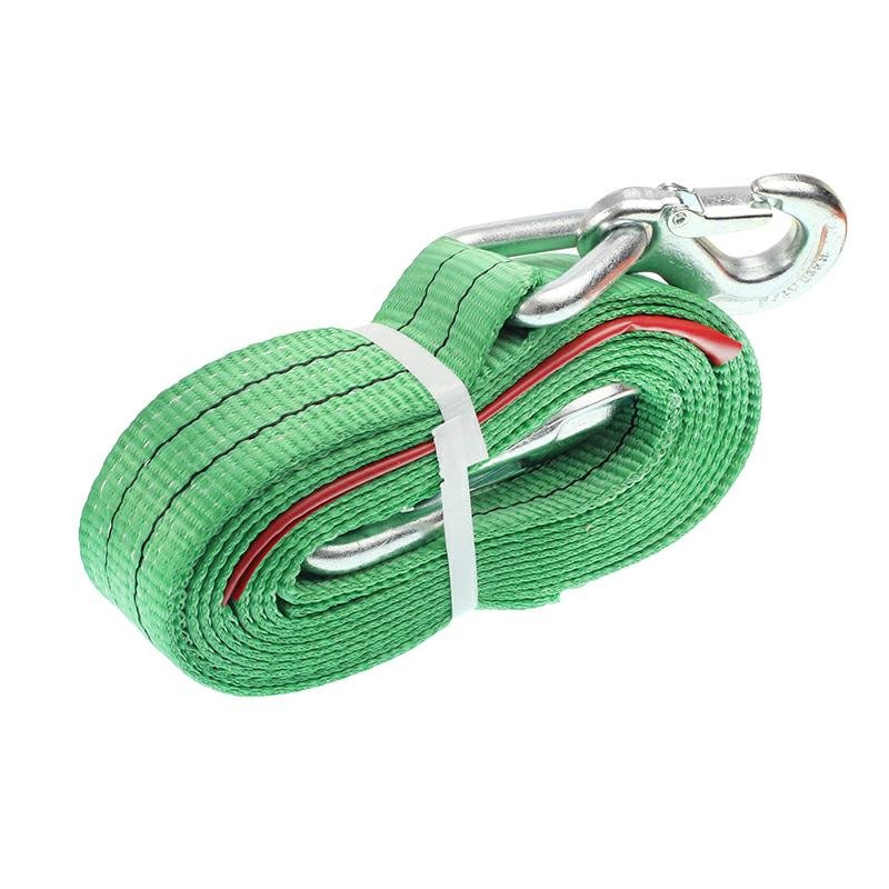 TOW STRAP, 6.0T, 5.0M, rihm, B=60MM, roheline W/STORAGE BAG