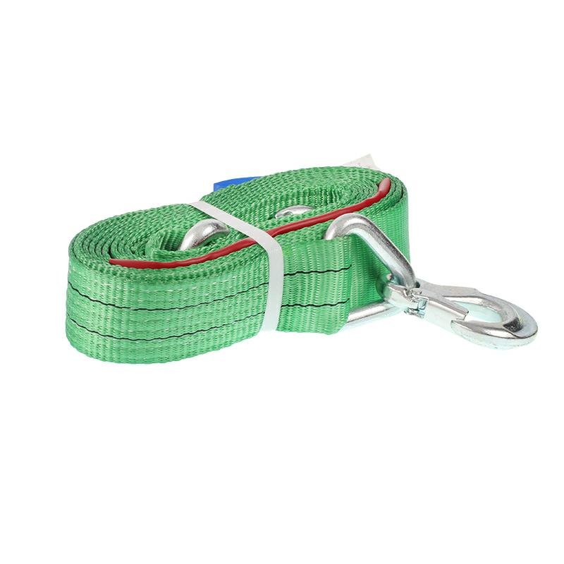 TOW STRAP, 6.0T, 5.0M, rihm, B=60MM, roheline W/STORAGE BAG
