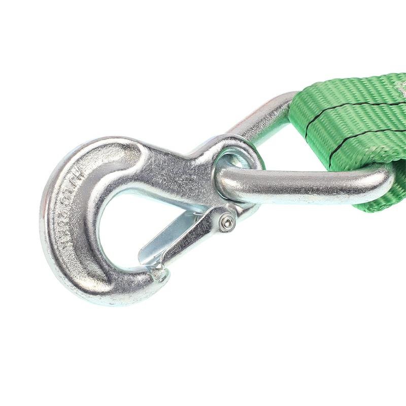 TOW STRAP, 6.0T, 5.0M, rihm, B=60MM, roheline W/STORAGE BAG