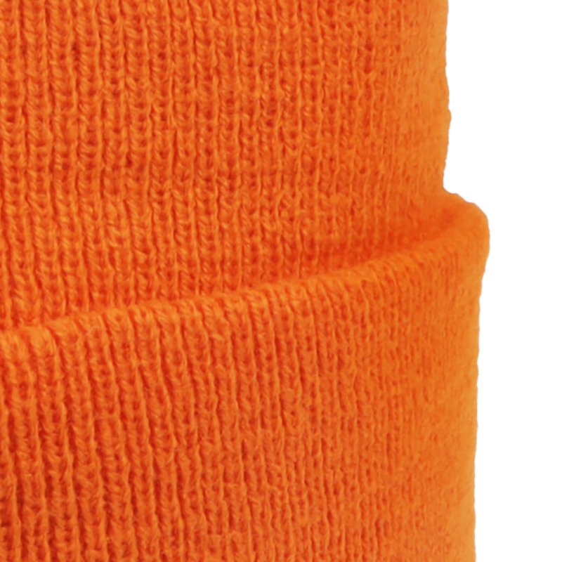 Talvemüts - 2-kihiline kootud, 100% akrüül - ORANGE