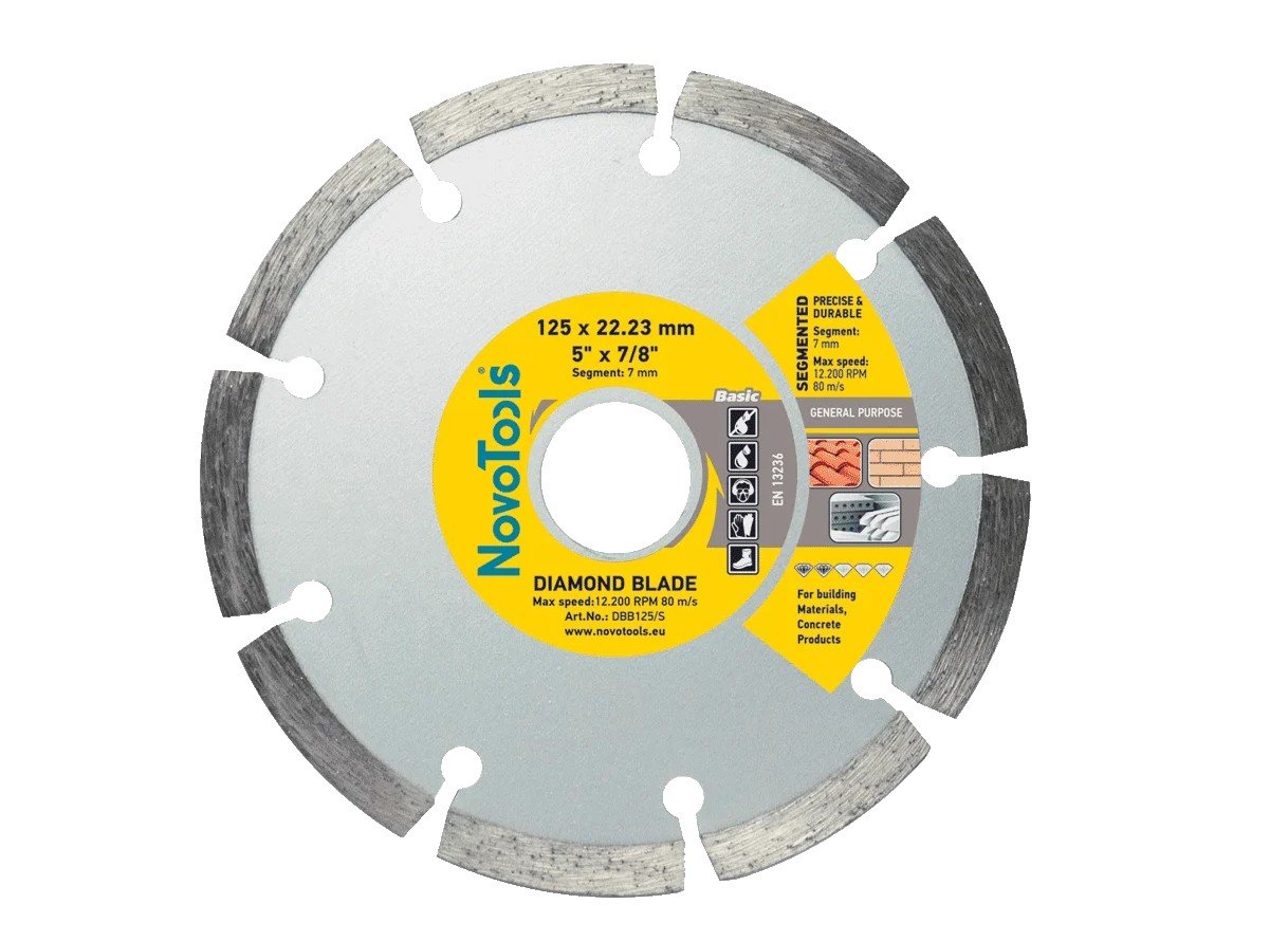 Teemantketas NovoTools 125 x 7,0 x 22,2mm SEGMENT