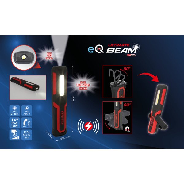 UltimateBEAM käsilamp, 1100 luumenit, KS Tools