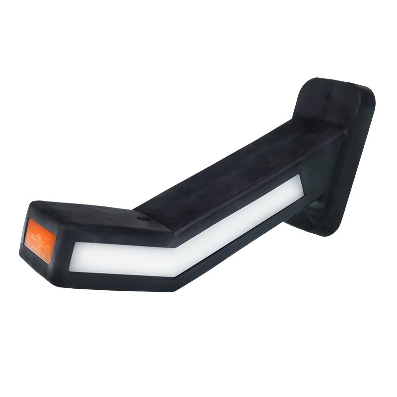 VALGE-PUNANE-ORANŽ LED-MARKERLAMP KAARDUS PUUMIL, VASAK 12/24V