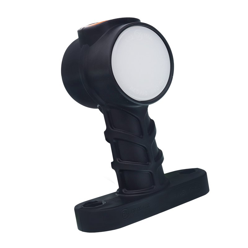 VALGE-PUNANE-ORANŽ LED-MARKERLAMP SIRGEL PULGAL, LÜHIKE VASAKUL/PAREMAL, 24.12