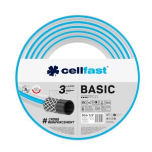 Veevoolik 1/2 INCH tugevdatud 3-kihiline sinine-valge 50M rull Basic | Aiatööriistad>Kastmistarbed | Hermon | Trollo.ee | Üle 10 000 toote