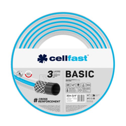 Veevoolik 3/4 INCH tugevdatud 3-kihiline sinine-valge 30M rull Basic | Aiatööriistad>Kastmistarbed | Hermon | Trollo.ee | Üle 10 000 toote