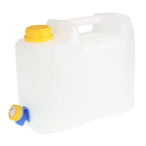 Vesi CONTAINER 5L - valge - CERTIFIED + plastik kraan käepidemega
