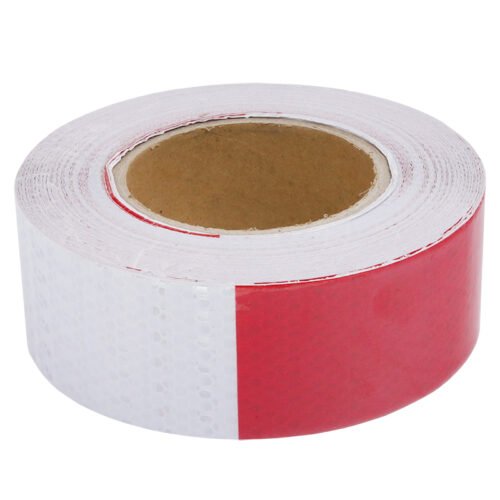 WARNING REFLECTIVE TAPE IN rull 25M valge-punane