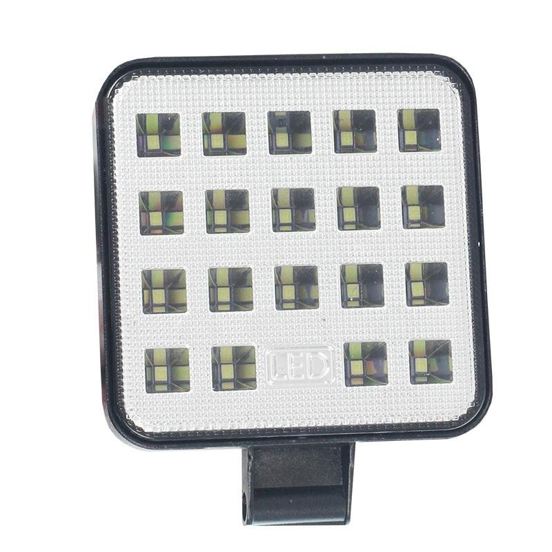 WORK LAMP, 19 MINI LED, SQUARE FACE, 10-36V, 83X83X20 MM, ALUMIINIUMKORPUS
