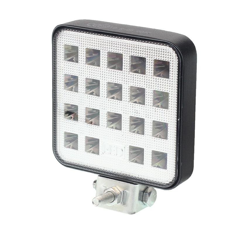 WORK LAMP, 19 MINI LED, SQUARE FACE, 10-36V, 83X83X20 MM, ALUMIINIUMKORPUS