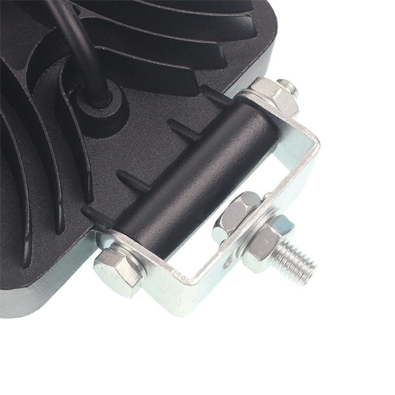 WORK LAMP, 38 LED + sisemine LEDS (kollane), nelikant FACE, 10-30V, 108x108X37MM