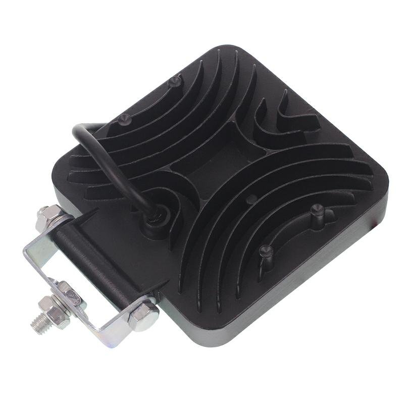 WORK LAMP, 49 LED, SQUARE FACE, 12V-80V, 109X109X38 MM, ALUMIINIUMKORPUS
