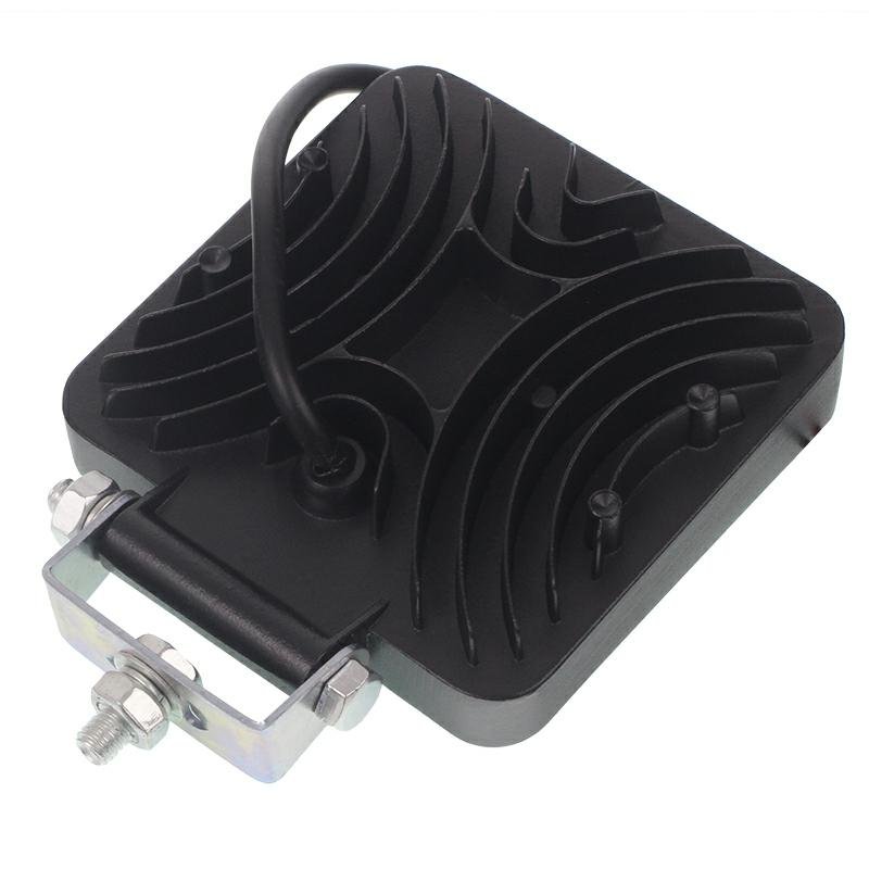 WORK LAMP, 49 LED, SQUARE FACE, 12V-80V, 109X109X38 MM, ALUMIINIUMKORPUS