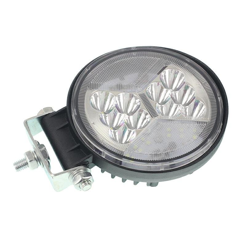WORK LAMP, LED, 24 LED, ROUND FACE, 10-30V, 112X112X38MM, 3-JUHTMELINE ÜHENDUS