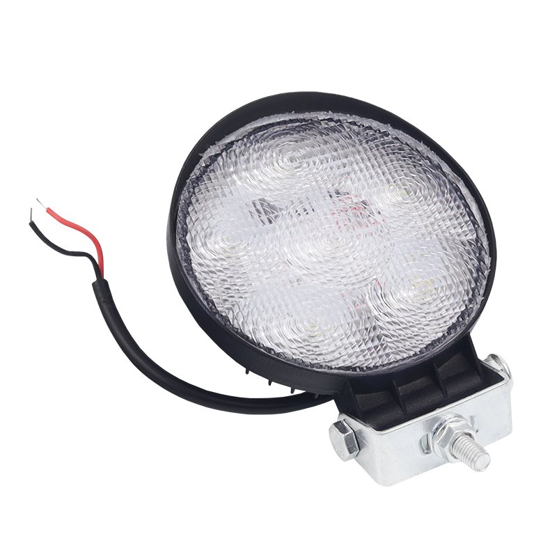 WORK LAMP, LED, ROUND FACE, 6 LED 10-30V, DIA 116MM, ALUMIINIUMKORPUS