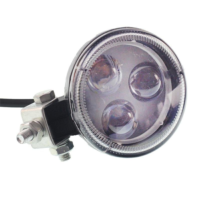 WORK LAMP, ROUND FACE, 3 LED, SILVER LENS, 10-30V, FI 83MM, ALUMIINIUMKORPUS