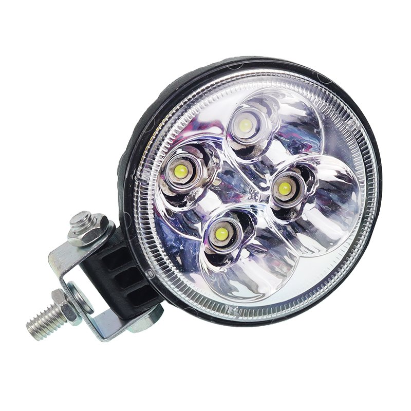 WORK LAMP, ROUND FACE, 4 LED 10-30V, FI 83MM, 2 T/KOMPLEKT, ALUMIINIUMKORPUS